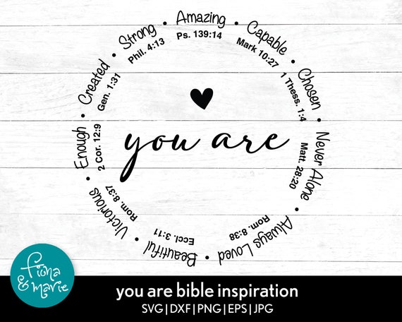 Download You Are Inspiration Bible Verse Svg Inspirational Svg Etsy