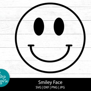 Smiley Face Emoji Svg | Svg | Png | Jpg | Eps | Dxf | Cut Files for ...