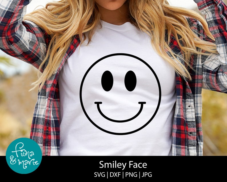 Smiley Face Emoji Svg | Svg | Png | Jpg | Eps | Dxf | Cut Files for ...