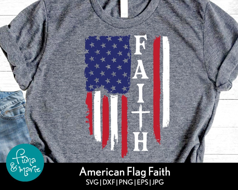 Download Faith American Flag svg Faith in America svg png jpg | Etsy