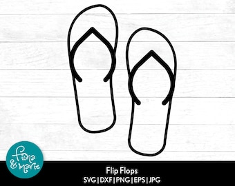 Flower Flip Flops Svg Svg Png Jpg Eps Dxf Summer | Etsy