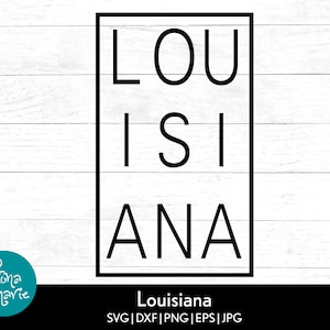 Louisiana svg | svg | png | jpg | eps | dxf | ai | Mirrored PDF | Cut files for Cricut and Silhouette | Louisiana Pride | Instant Download