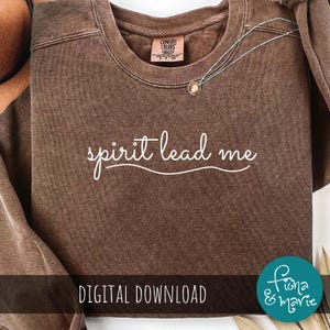 Archivo SVG cristiano inspirador "Guíame el Espíritu" (descarga digital)