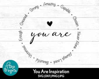 Inspirational Classroom SVG | You Are Enough Design (Digital Download)