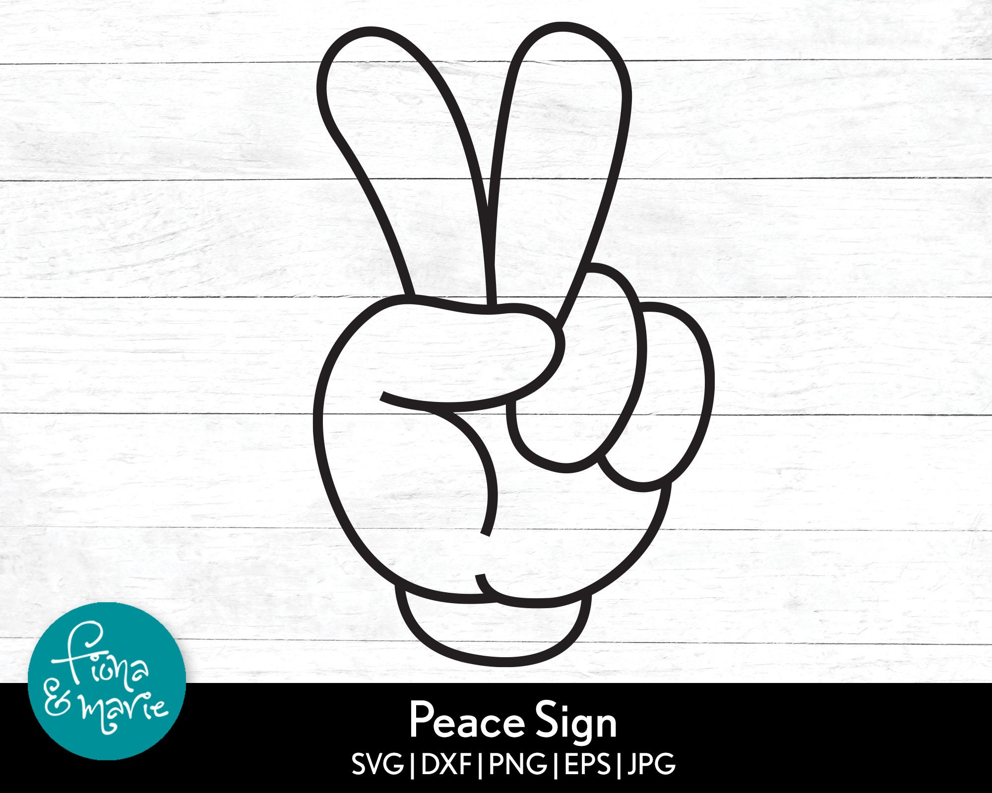Joanie Stencil Peace Fingers Hippie Symbol Love Country Victory No War DIY  Signs