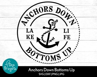 Lake Life Anchor SVG: Fun Summer Boating Cut Files (Digital Download)
