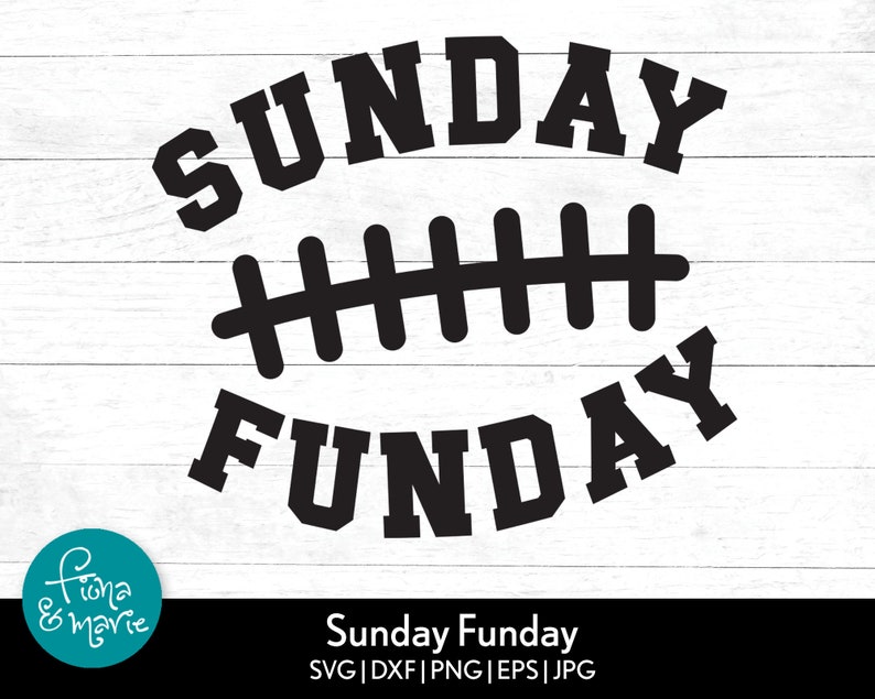 Sunday Funday Svg Football Svg Fall Football Design SVG - Etsy