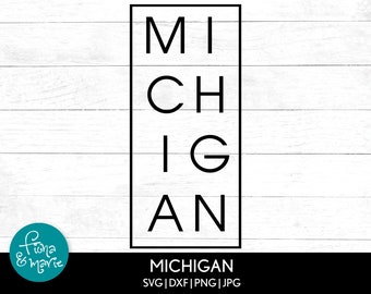 Michigan svg | svg | png | jpg | eps | dxf | Cut files for Cricut and Silhouette | Michigan Pride | Instant Download