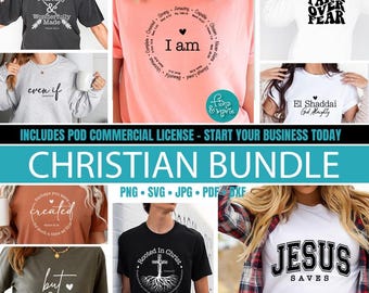 Christian PNG Bundle for Small Businesses – 200+ Commercial Use Transparent PNG Designs – Instant Download