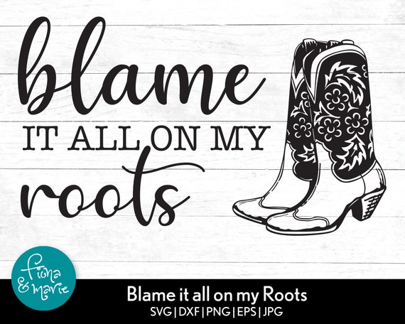 Blame It All On My Roots Garth Brooks Svg Mandala Svg Etsy