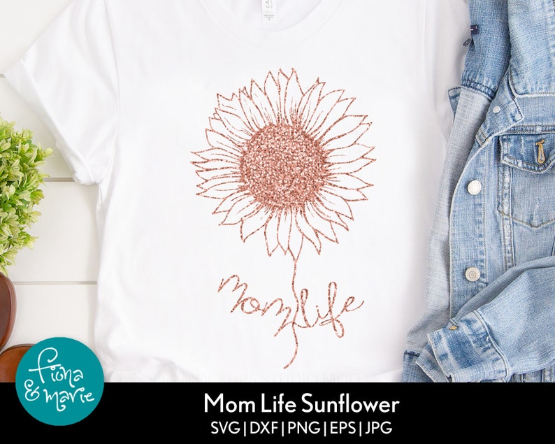 Mom Life Sunflower Mom Life Svg Sunflower Svg Svg Dxf | Etsy