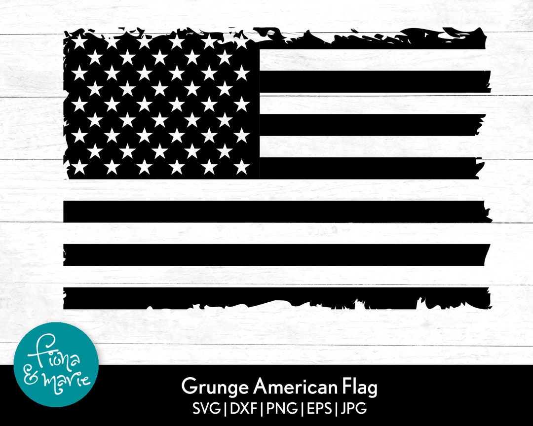 Distressed American Flag Svg Svg Png Jpg Eps Dxf 4th of July Svg Cut