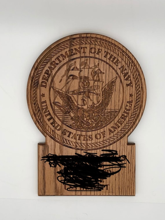 Unites States Navy Marine Corps Service Plaque