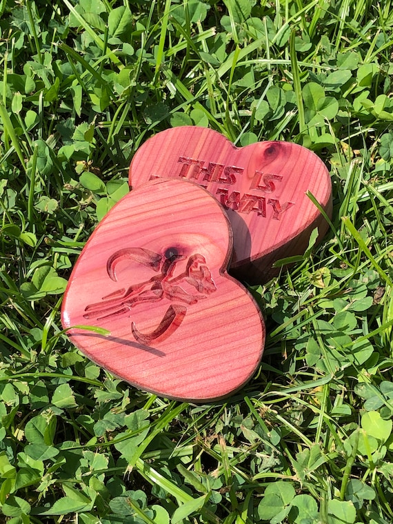 Heart Shaped Wooden Ring or Jewelry Box