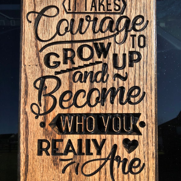 Courage Sign - Etsy
