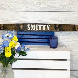 Personalized Bourbon Barrel Stave 3D shelf sign