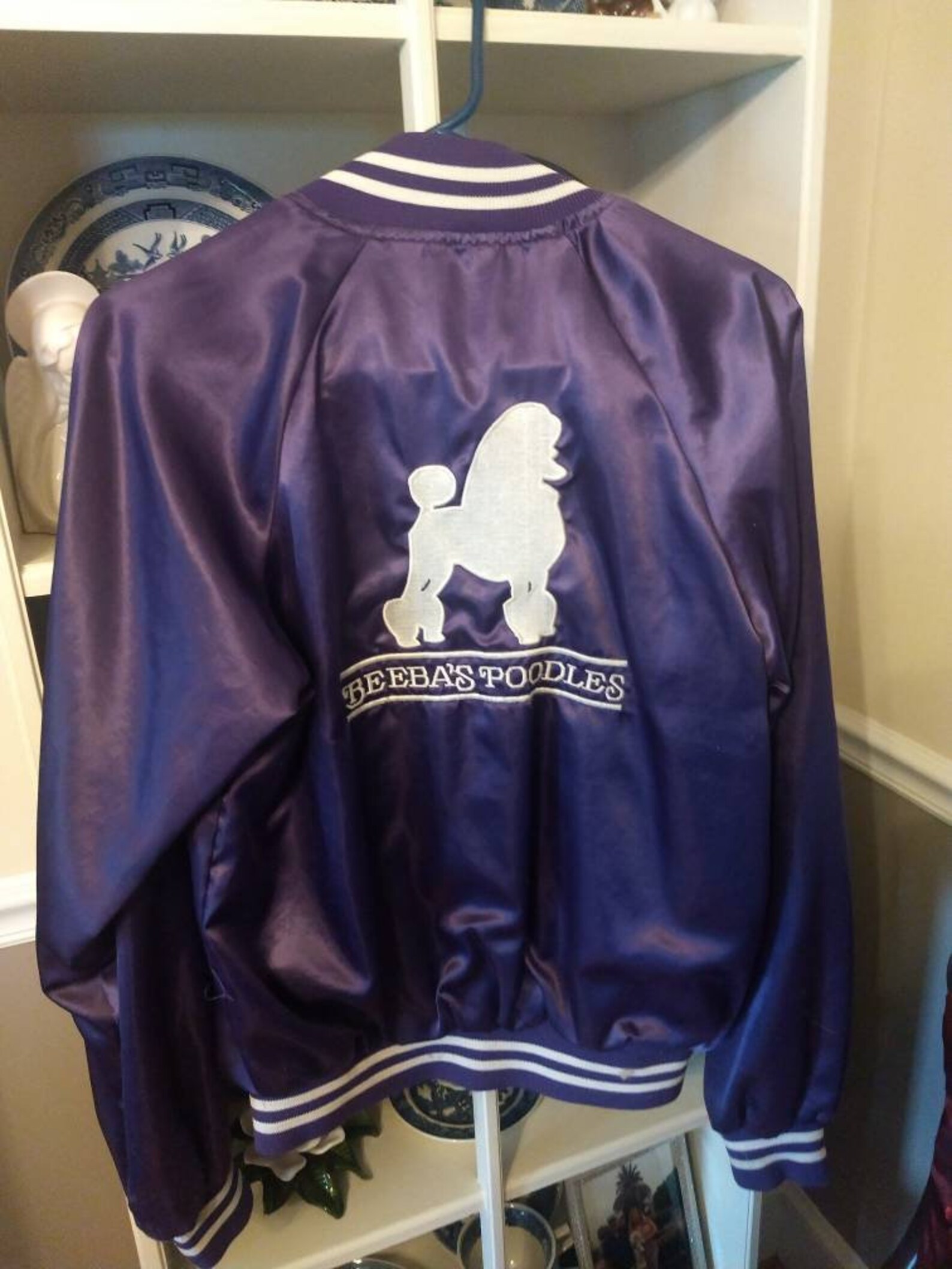 Two 1980's vintage poodle jackets size small and one Etsy