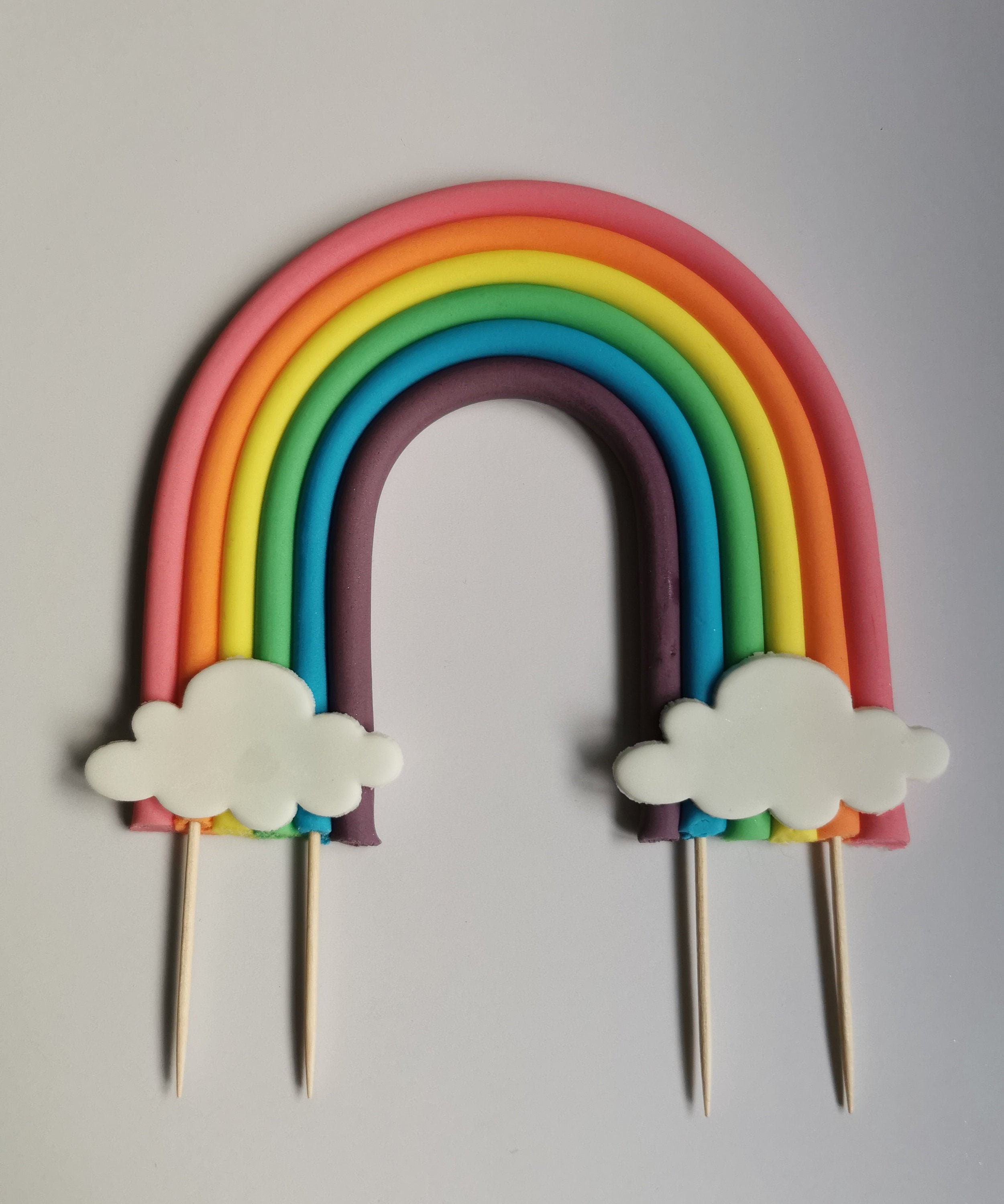 Edible Rainbow Cake Topper Etsy UK