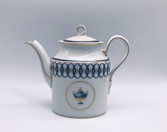 RARE Vintage Richard Ginori Italy Impero Porcelain Teapot/Coffee Pot & Lid