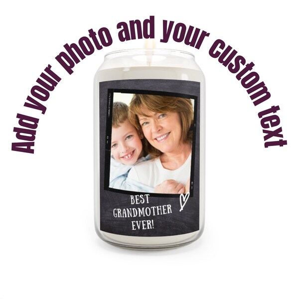 Custom Photo Candle Etsy