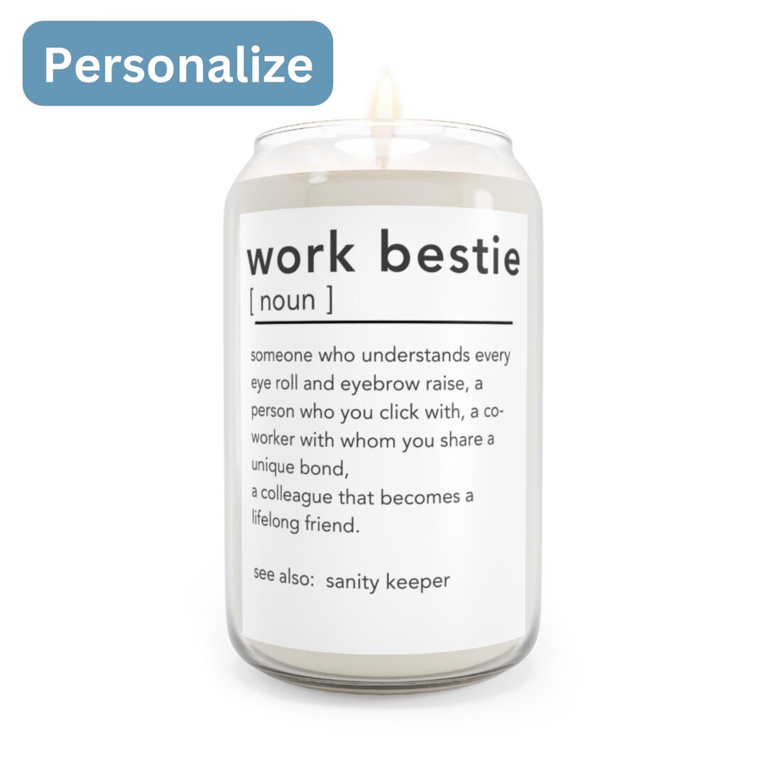 Work Bestie Candle, Work Leaving Gift, Work Bestie Christmas Gift, Work