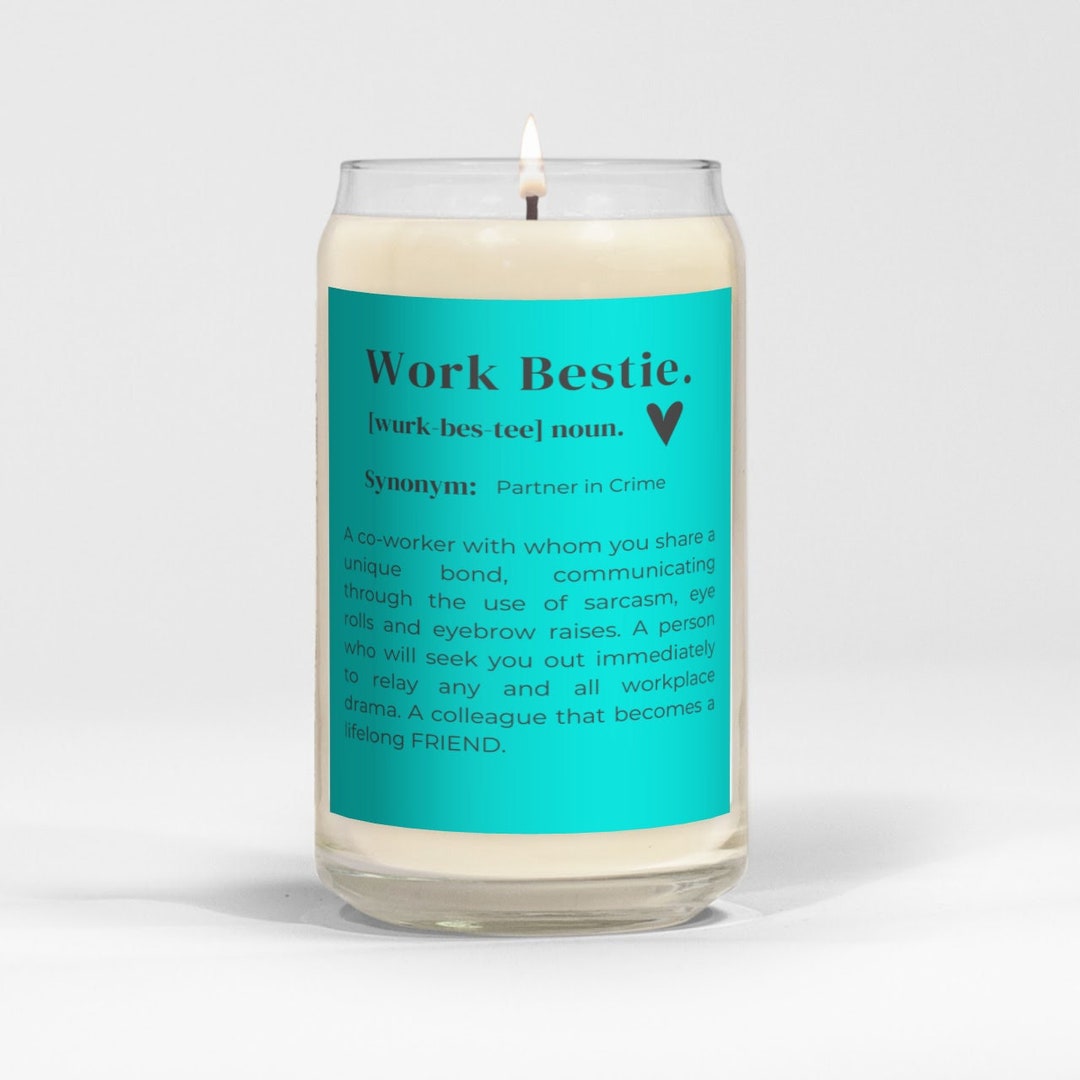 To My Work Bestie Gift Work Bestie Natural Soy Candle Gift Etsy