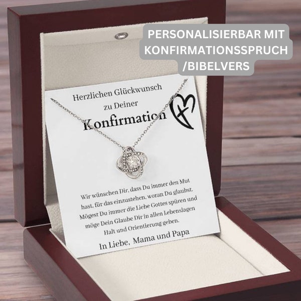 Zur Konfirmation Kette Mit Spruch Mädchen, Geschenk Kommunion Konfirmation Für Mädchen, Halskette Zur Konfirmation, Konfirmationsspruch