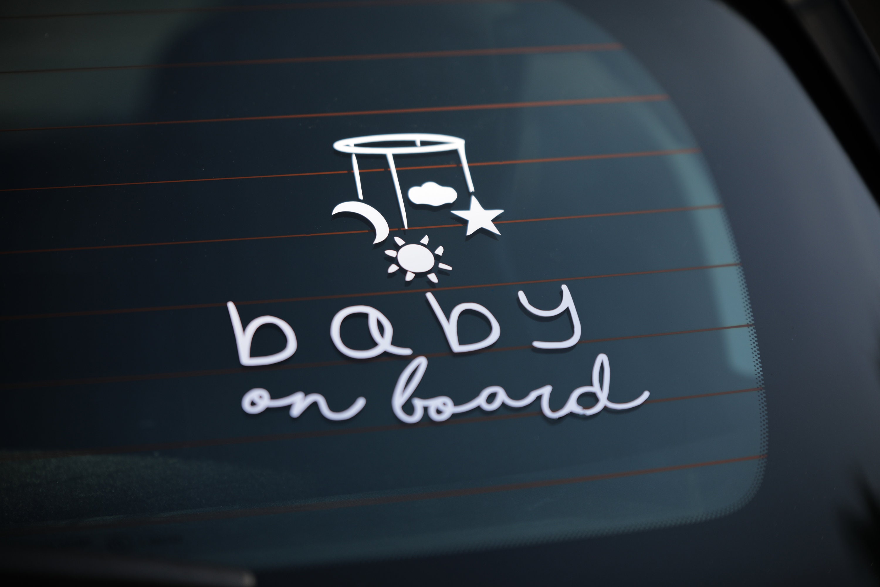 sticker/Autocollant Pour Voiture Bébé à Bord - Mobile