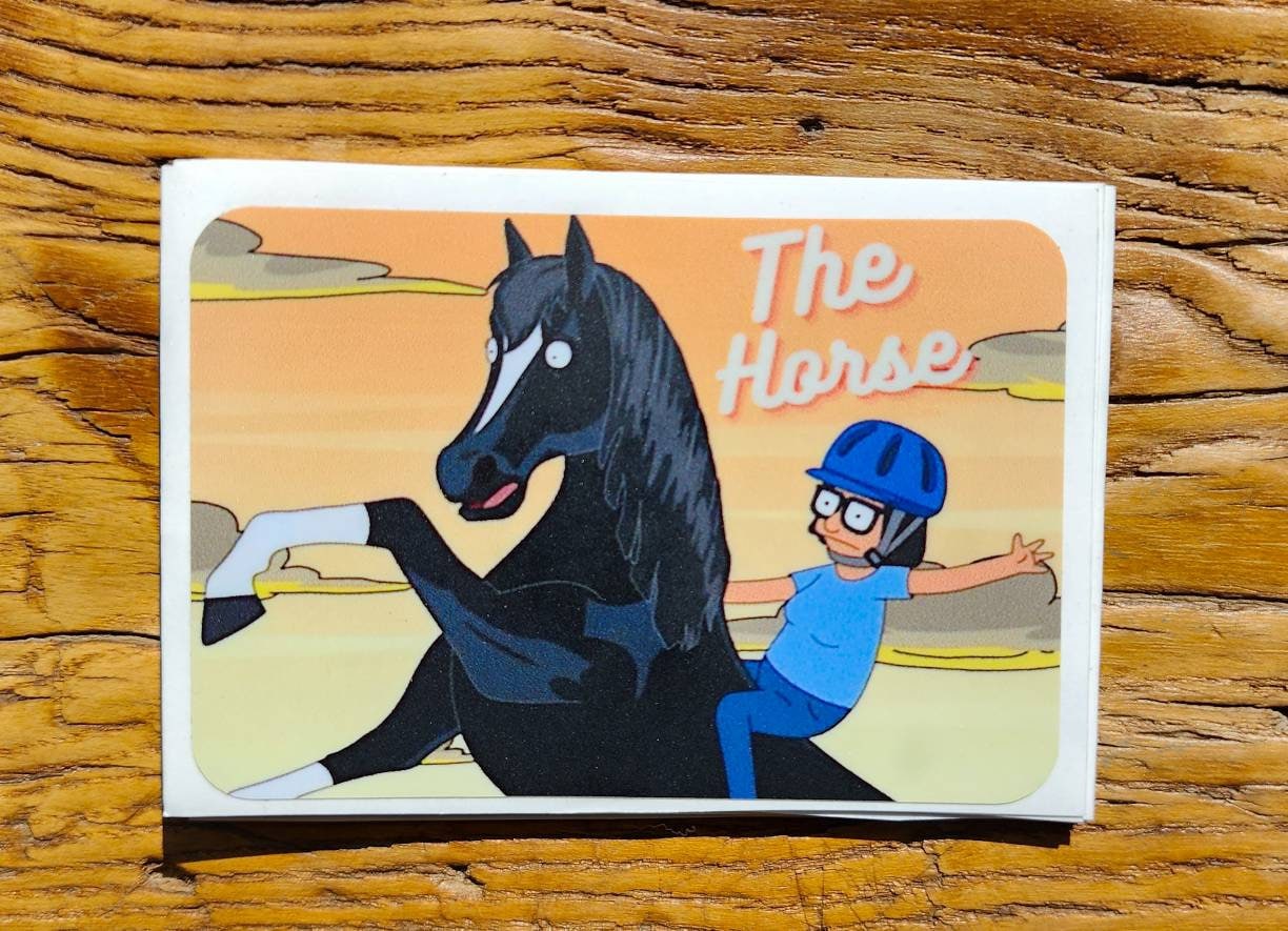 Tina and Jericho the Horse - Sticker - Etsy