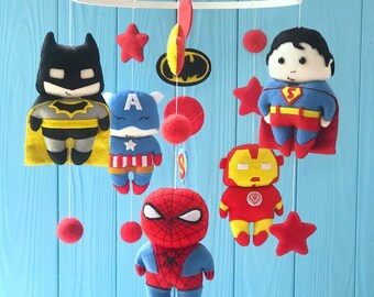 marvel baby crib mobile