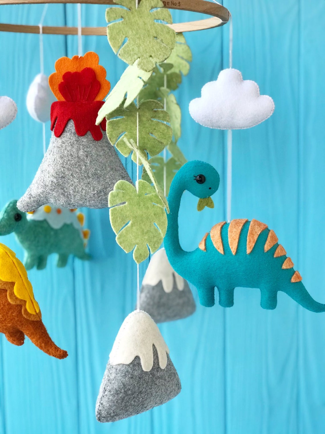 Baby Mobile Nursery Crib Mobile Dinosaur Mobile With Etsy