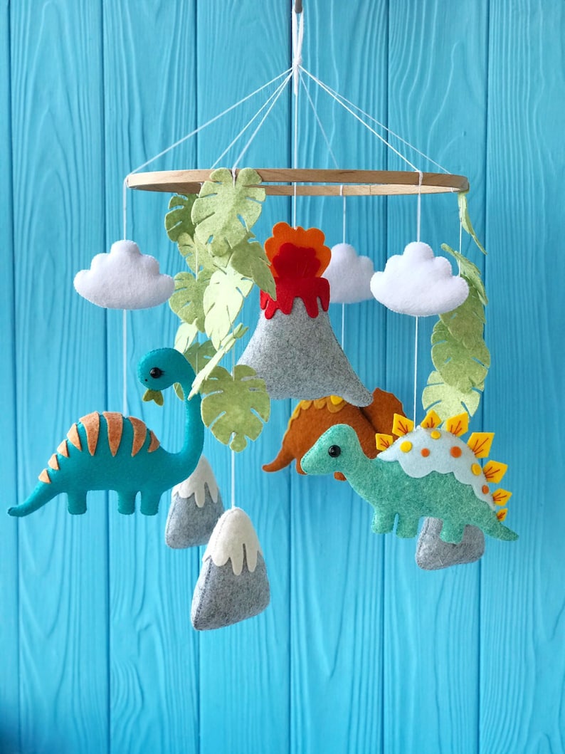 Baby Mobile Nursery Dinosaur Mobile Crib Mobile With Etsy