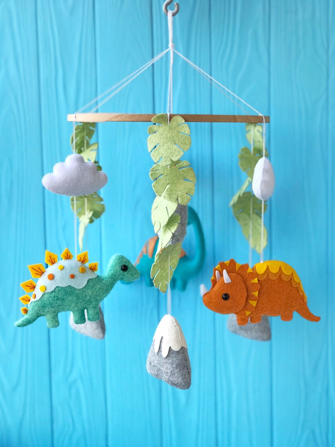 Baby Mobile Nursery Dinosaur Mobile Crib Mobile With Etsy