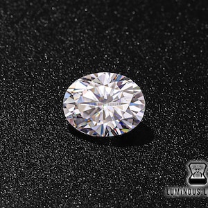 Colorless Oval Brilliant Cut 10 x 8 MM 2.75 Carat Full Fiery White Loose Moissanite| For Engagement Wedding Ring Earring Pendant Jewelry