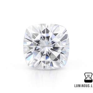 Lovely Colorless Cushion Cut 11 x 11 MM 5.75 Carat Full Fiery White Loose Moissanite | For Engagement Wedding Ring Earring Pendant Jewelry