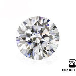 6.75 Carat Colorless Full Fiery White 13 MM Round Brilliant Cut Loose Moissanite | For Engagement Wedding Ring Earring Pendant Jewelry Gift