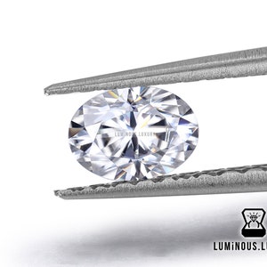 Colorless Oval Brilliant Cut 7 x 5 MM 0.85 Carat Full Fiery White Loose Moissanite| For Engagement Wedding Ring Earring Pendant Jewelry