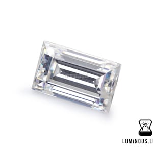 Colorless Baguette Cut 7 x 4 MM 0.50 Carat Full Fiery White Loose Moissanite || For Engagement Wedding Ring Earring Pendant Jewelry Gift