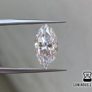 Colorless Marquise Cut 9 x 4.5 MM 0.70 Carat Full Fiery White Loose Moissanite || For Engagement Wedding Ring Earring Pendant Jewelry Gift