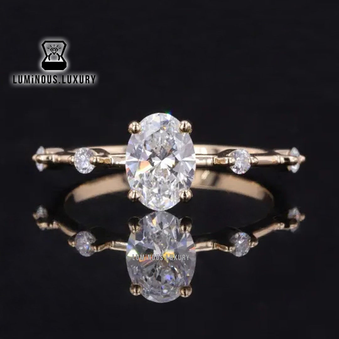 Distance Stacking Rings Dainty 4 Prong Distance Stacking Wedding Ring: Antique 1.5/ 2.5/ 3 ...