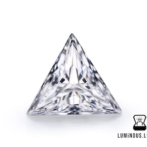 Colorless Triangle Cut 0.20 Carat to 3.35 Carat Full Fiery White Loose Moissanite | For Engagement Wedding Ring Earring Pendant Jewelry Gift