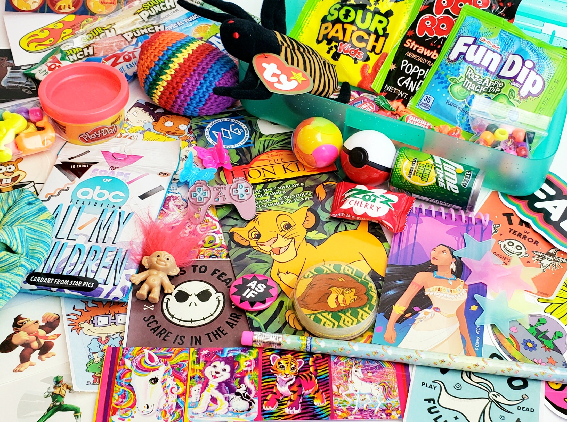 BLUE EDITION Blast from the Past 90s Girl Goodie Box, 90s Mystery Box