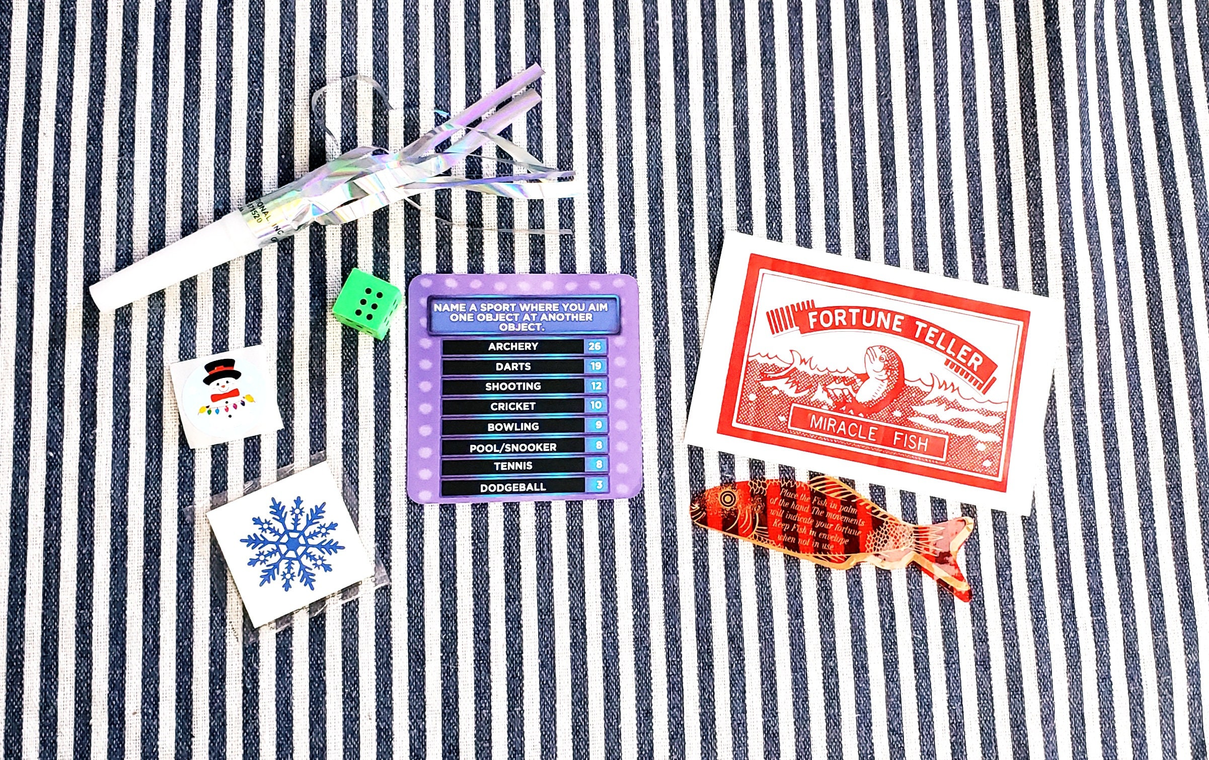 6 Christmas Cracker Fillers Kit DIY set of 6 party popper Etsy