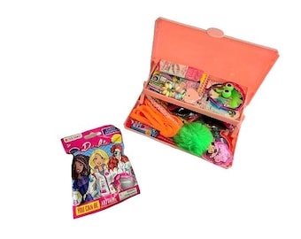 80's Stationary Gift Basket, 1980's Retro Nostalgia Pencil Box
