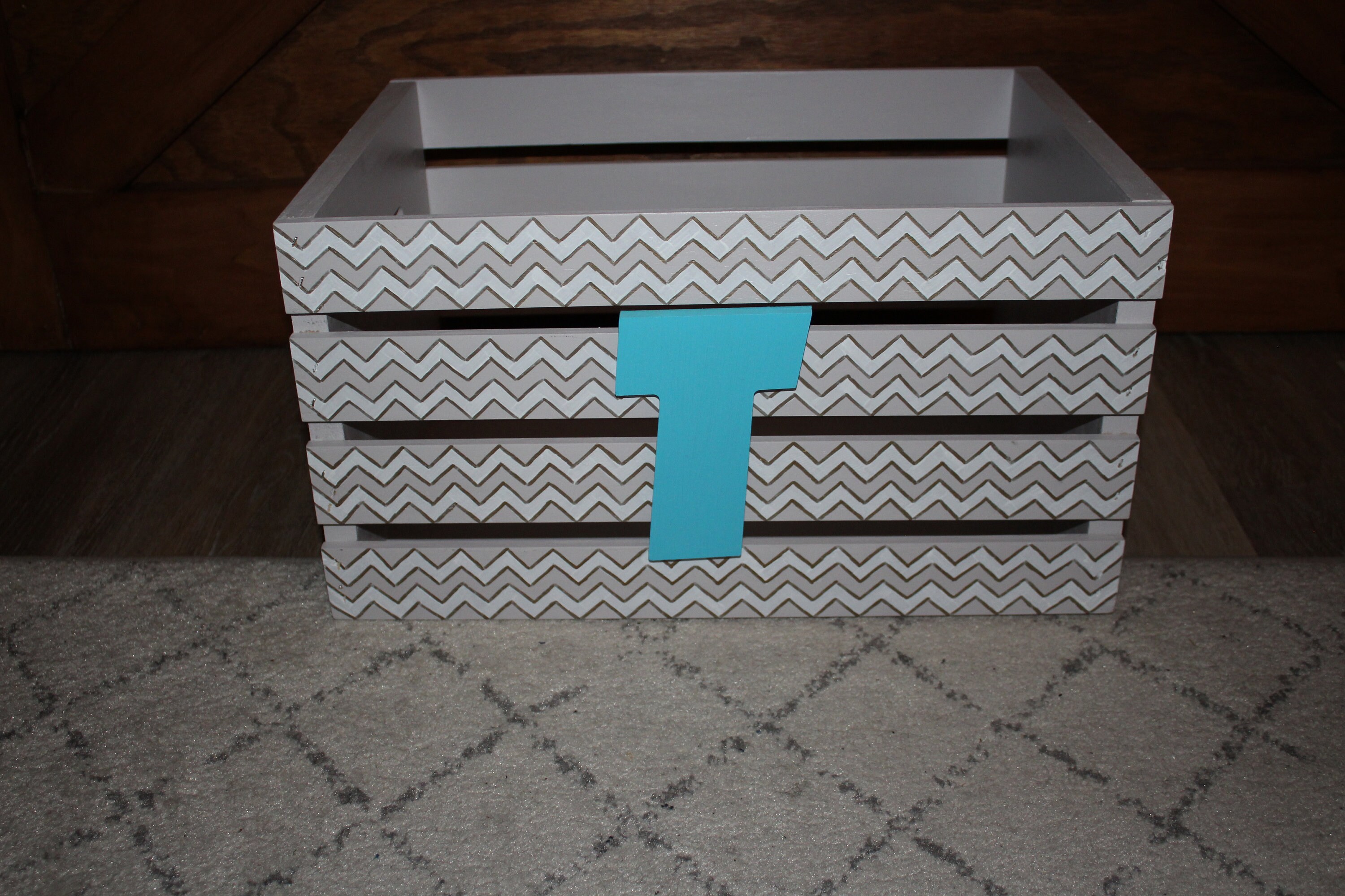 Custom storage box for nursery or baby shower gift Etsy