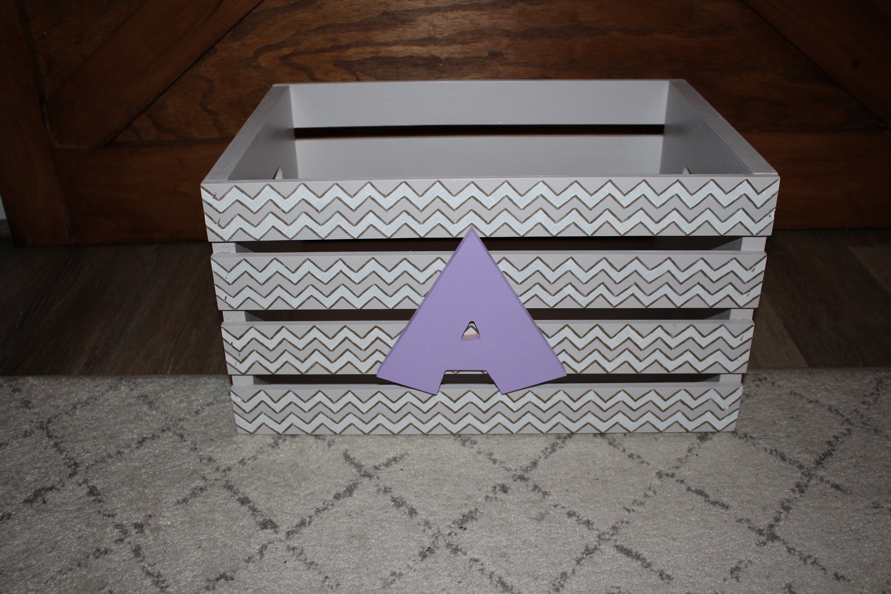 Custom storage box for nursery or baby shower gift Etsy