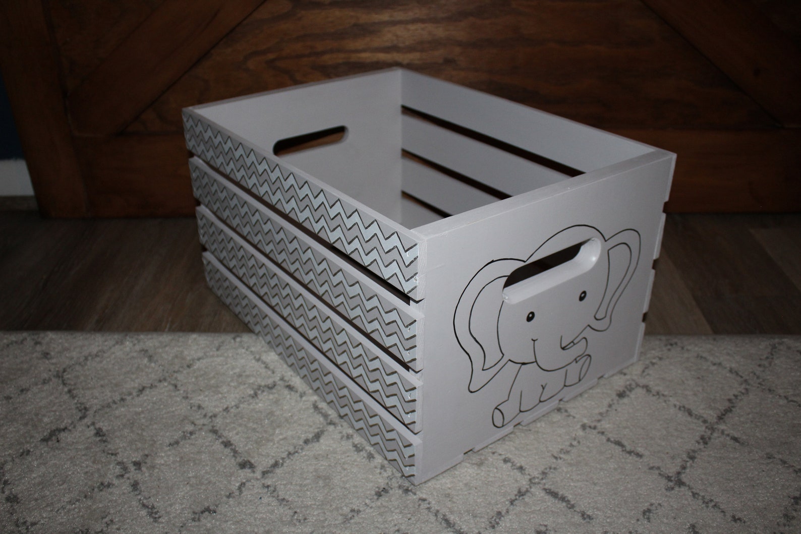 Custom storage box for nursery or baby shower gift Etsy