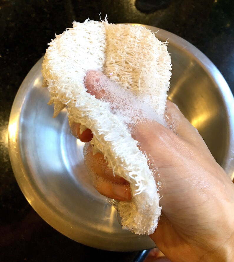 Loofah Sponge Dish Washing Soap Bar Gift Set VEGAN Handmade Etsy