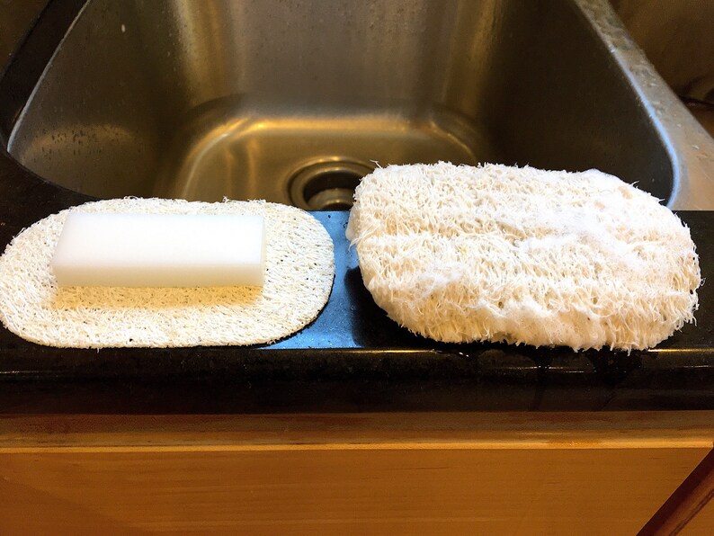 Loofah Sponge Dish Washing Soap Bar Gift Set VEGAN Handmade Etsy