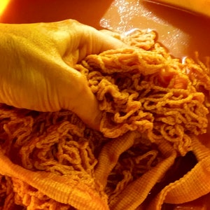 Mesh Market Bag Long Handle Hand Dyed 100% Cotton Net String image 9